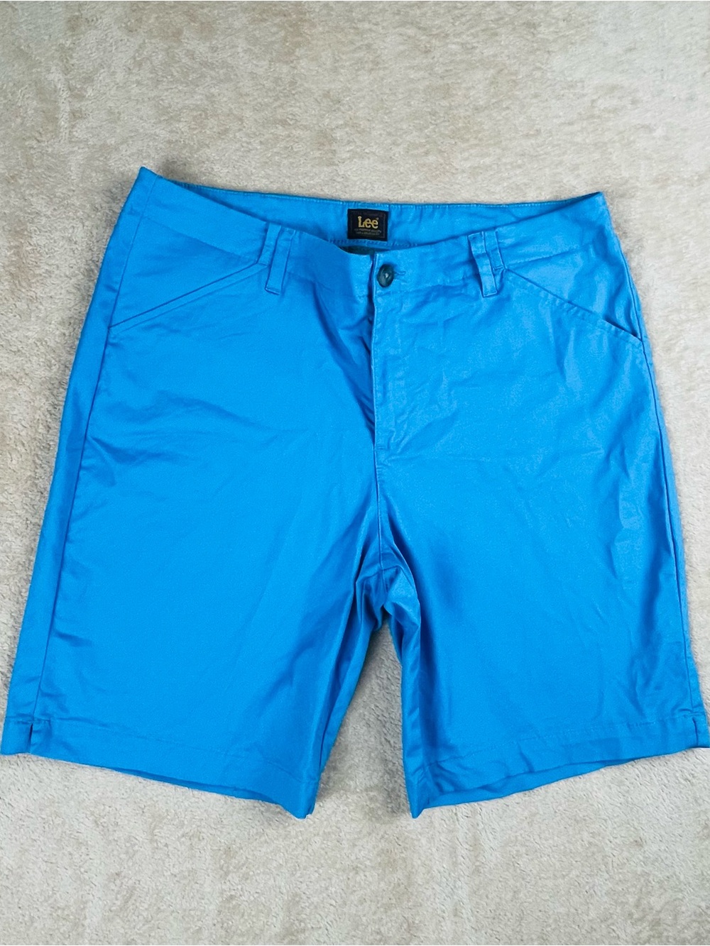 Lee Men’s Electric Blue Flat Front Shorts